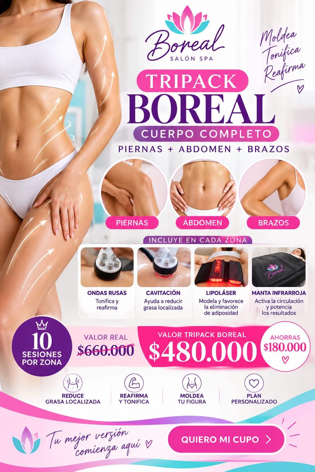Tripack Boreal Tratamientos Corporales